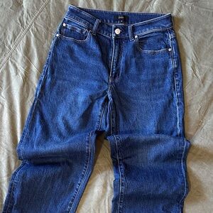 Quince cropped wide leg jeans size 28 organic cotton